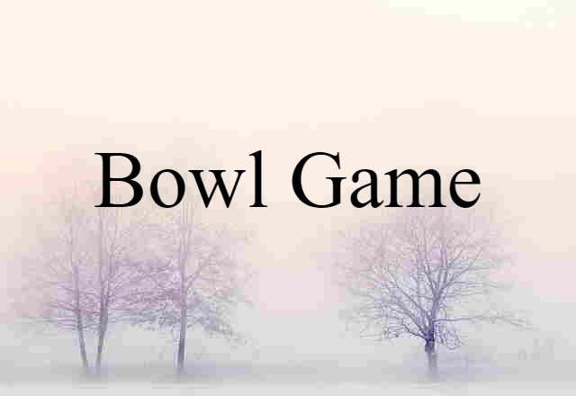 bowl game