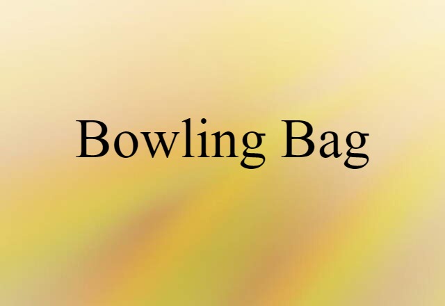 bowling bag