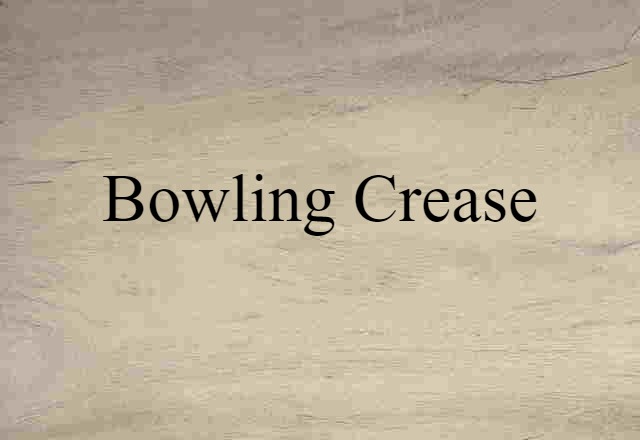 bowling crease