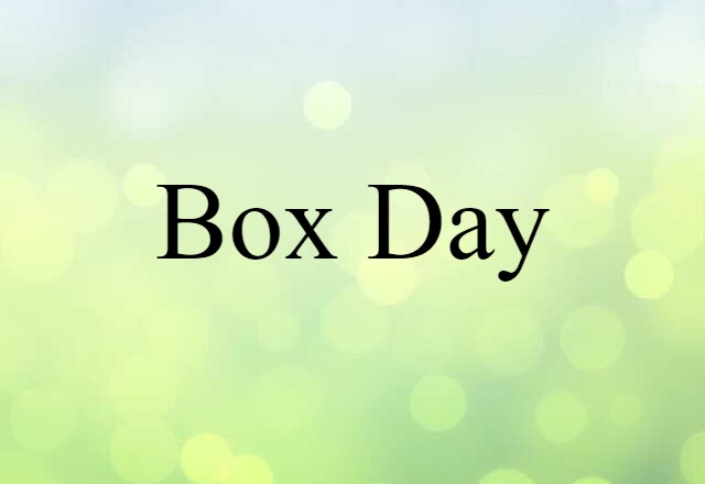 box day