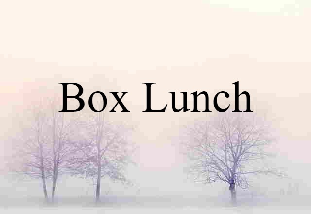 box lunch