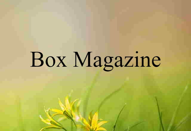 box magazine