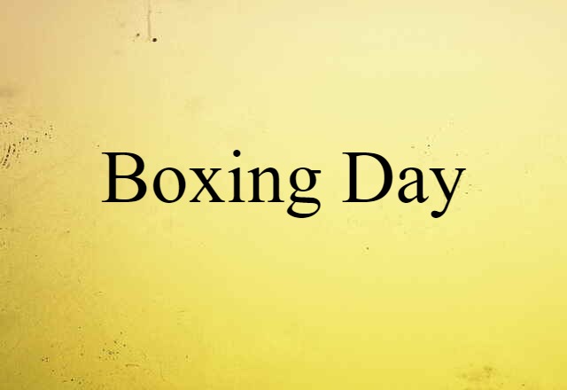 Boxing Day