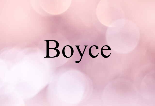 Boyce