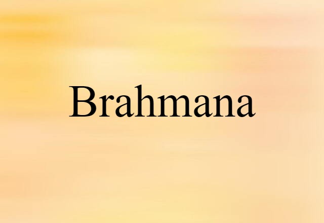 Brahmana