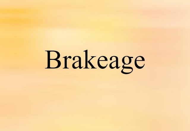 brakeage