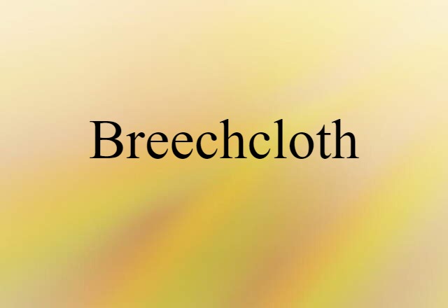 breechcloth