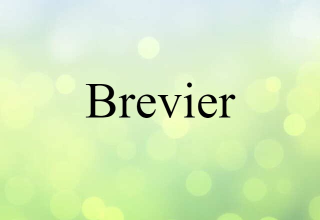 Brevier (noun) Definition, Meaning & Examples