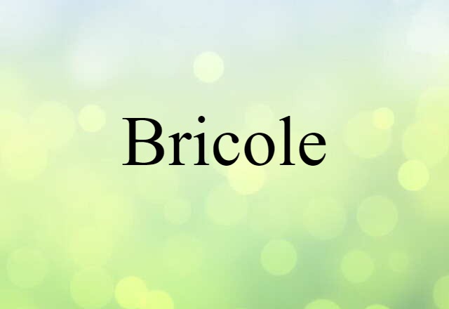 Bricole (noun) Definition, Meaning & Examples