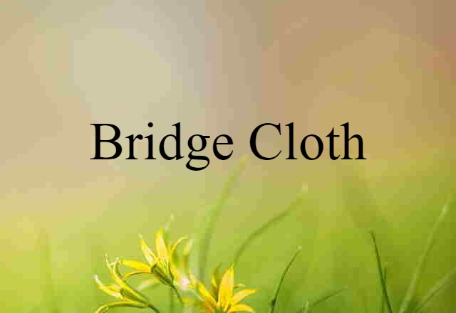 bridge cloth