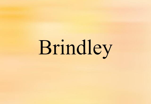 Brindley (noun) Definition, Meaning & Examples