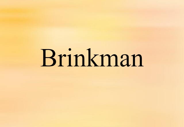 brinkman