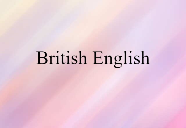 British English