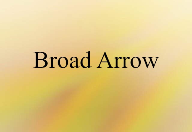 broad arrow