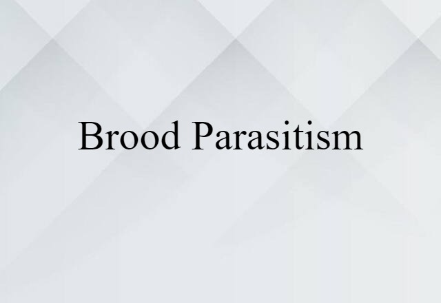 brood parasitism