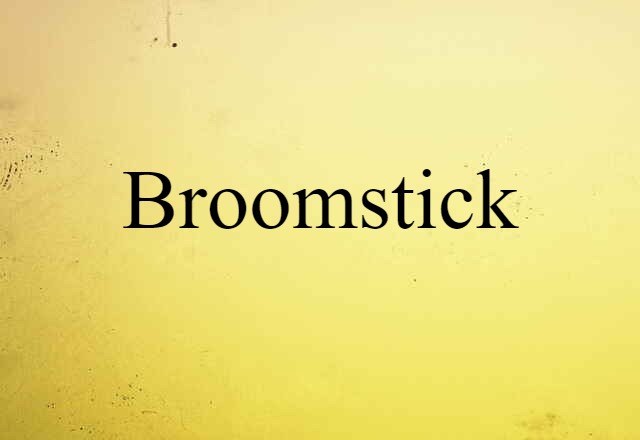 Broomstick (noun) Definition, Meaning & Examples