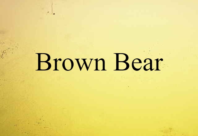 brown bear