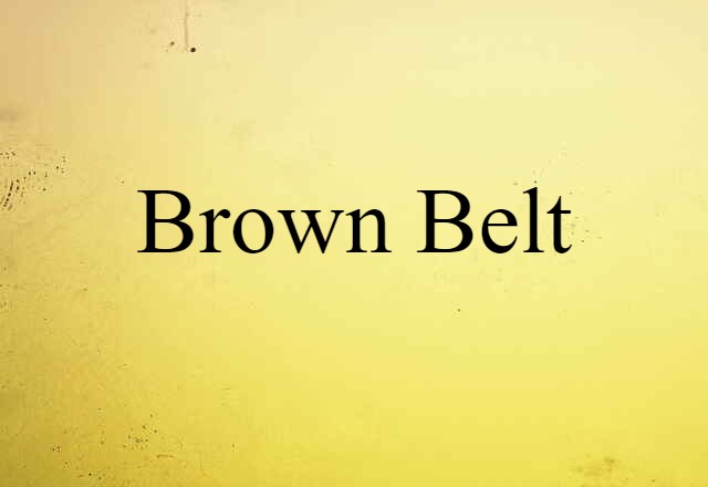 brown belt