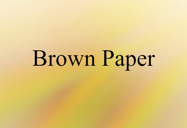 brown paper