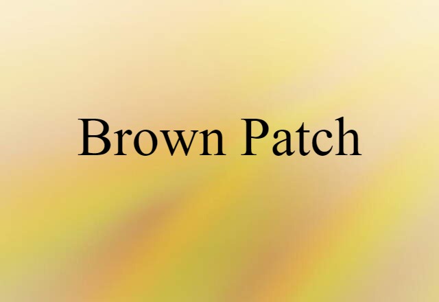 brown patch