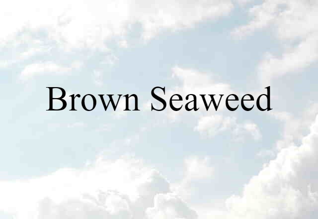 brown seaweed