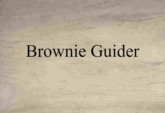 Brownie Guider