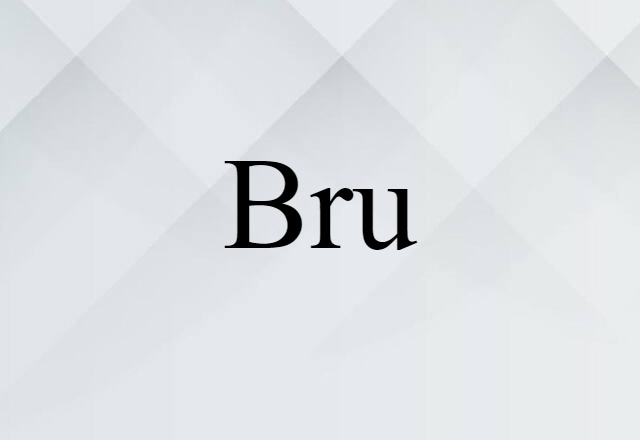 Bru (noun) Definition, Meaning & Examples