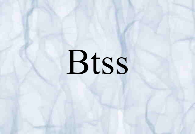 Btss (noun) Definition, Meaning & Examples