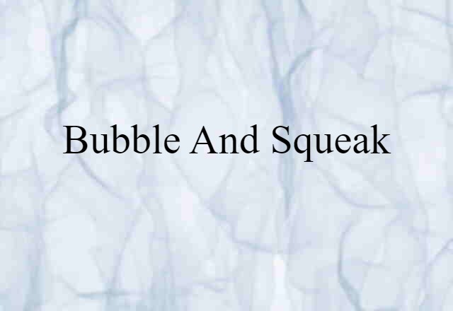 bubble and squeak