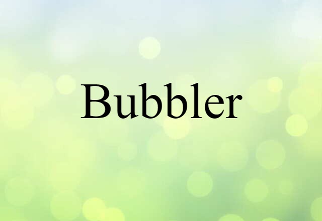 bubbler