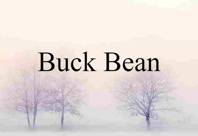 Buck Bean (noun) Definition, Meaning & Examples