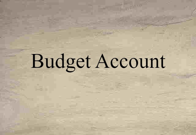 budget account