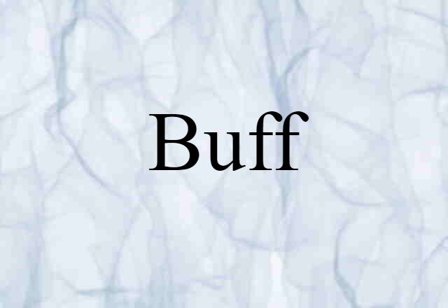 Buff (noun) Definition, Meaning & Examples