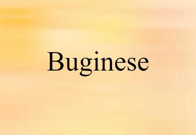 Buginese