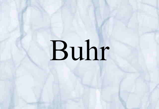 Buhr (noun) Definition, Meaning & Examples