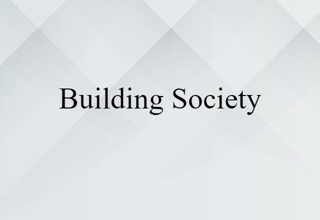 building society