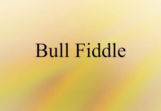 bull fiddle