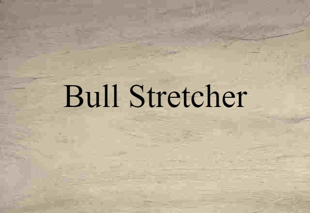 Bull Stretcher (noun) Definition, Meaning & Examples