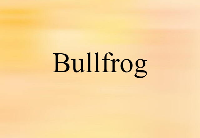 bullfrog