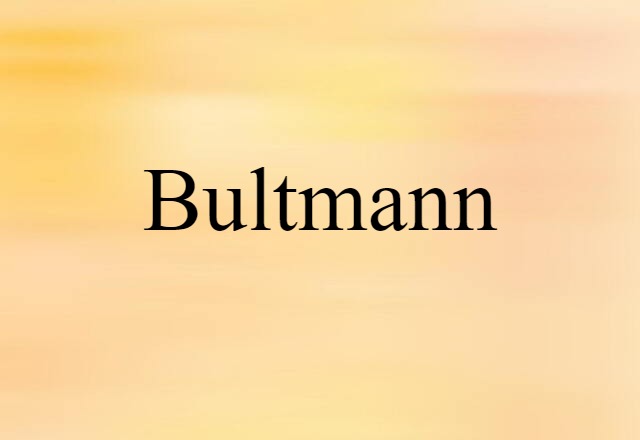 Bultmann