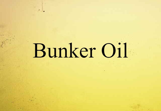 bunker oil