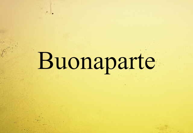 Buonaparte