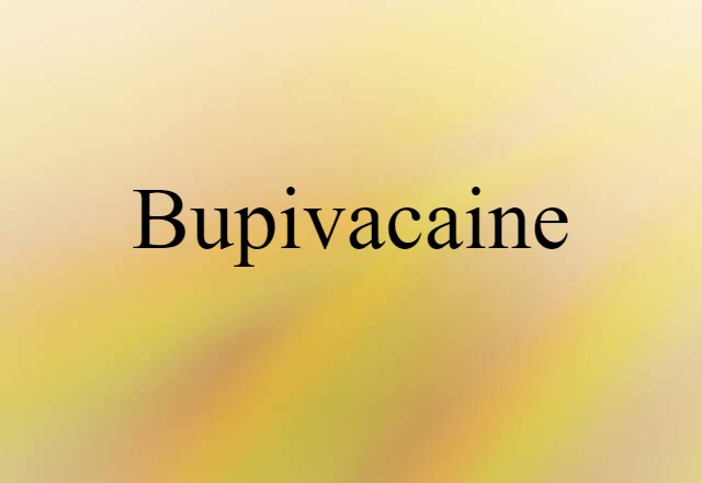 bupivacaine