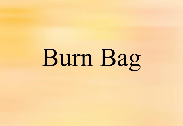 burn bag