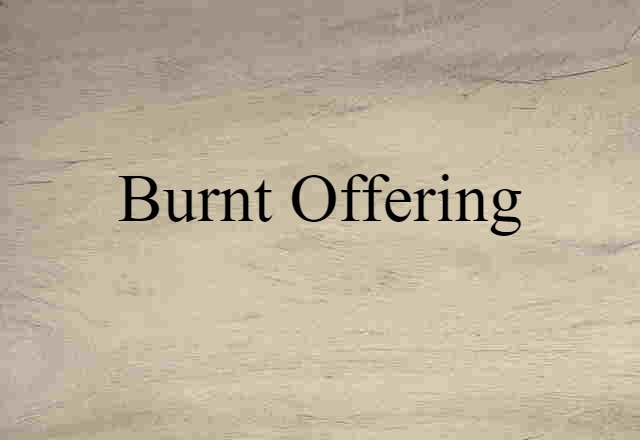 burnt offering