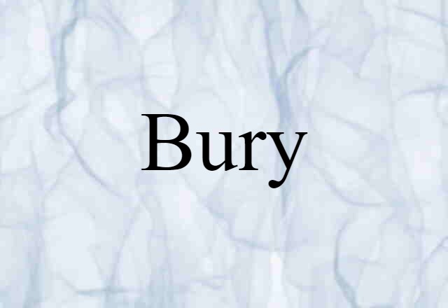 Bury (noun) Definition, Meaning & Examples