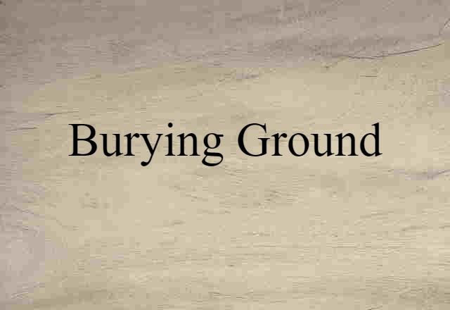 burying ground