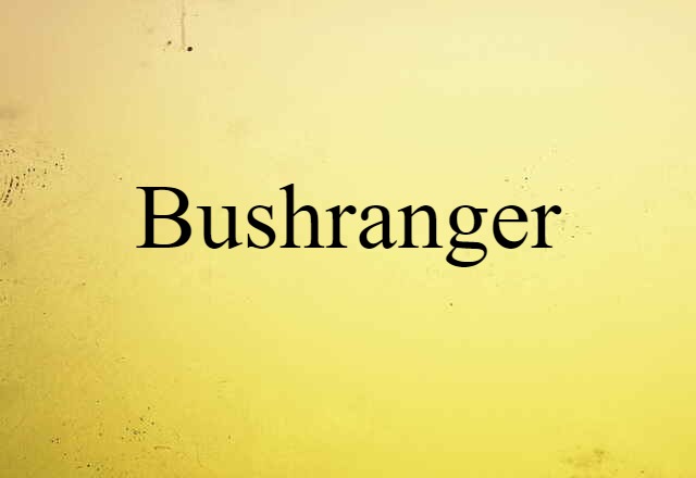 Bushranger (noun) Definition, Meaning & Examples