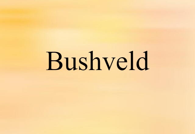 bushveld