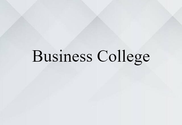 business college